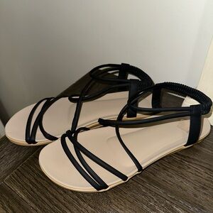 Black Strappy Sandals